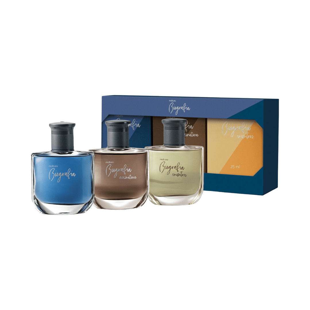 Presente Natura Biografia Trio Miniaturas Masculino 25ml