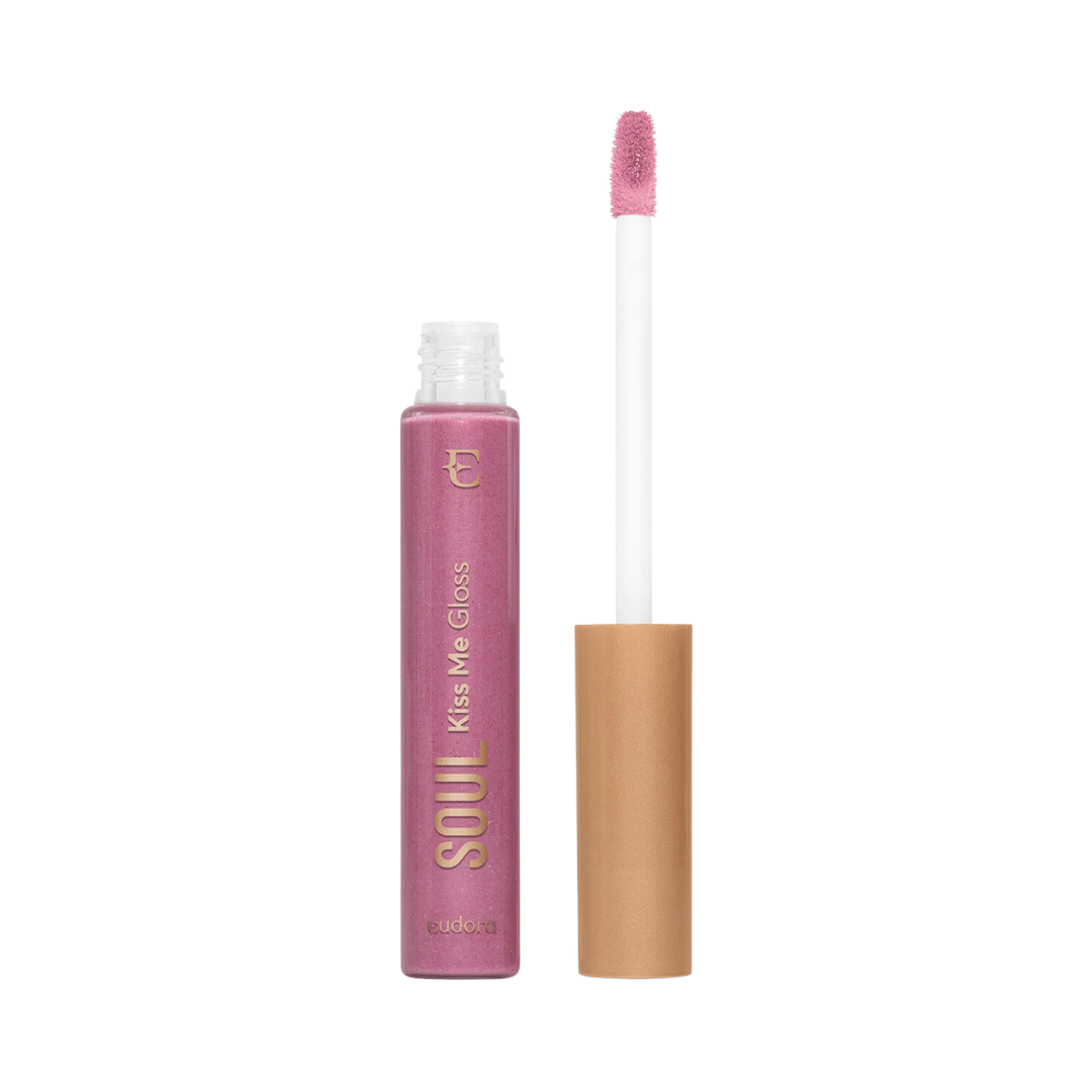 Gloss Rosa Macaron de Framboesa Soul Kiss Me Doces Finos