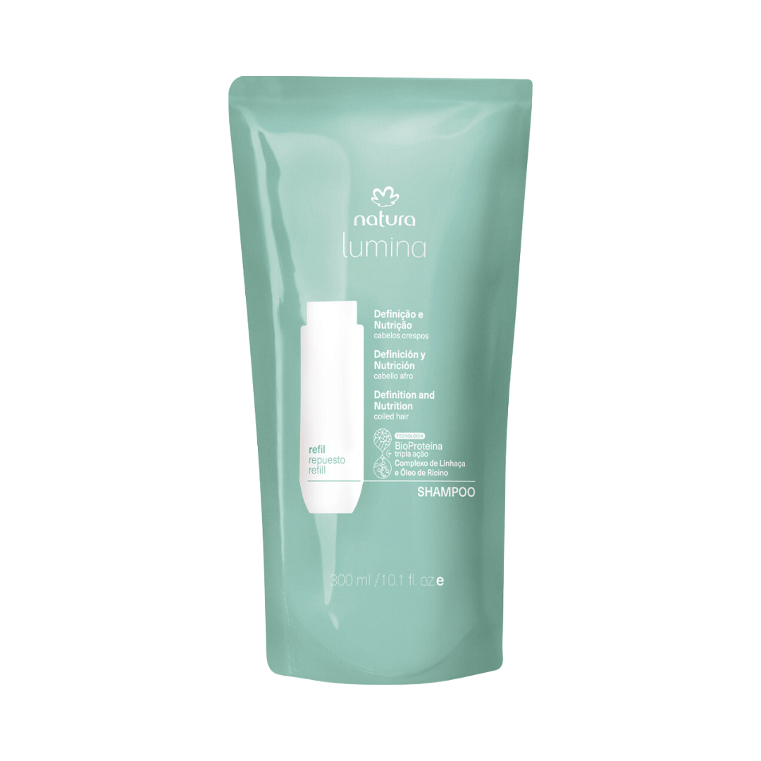 Refil Shampoo Hidratante para Cabelos Crespos Lumina 300ml