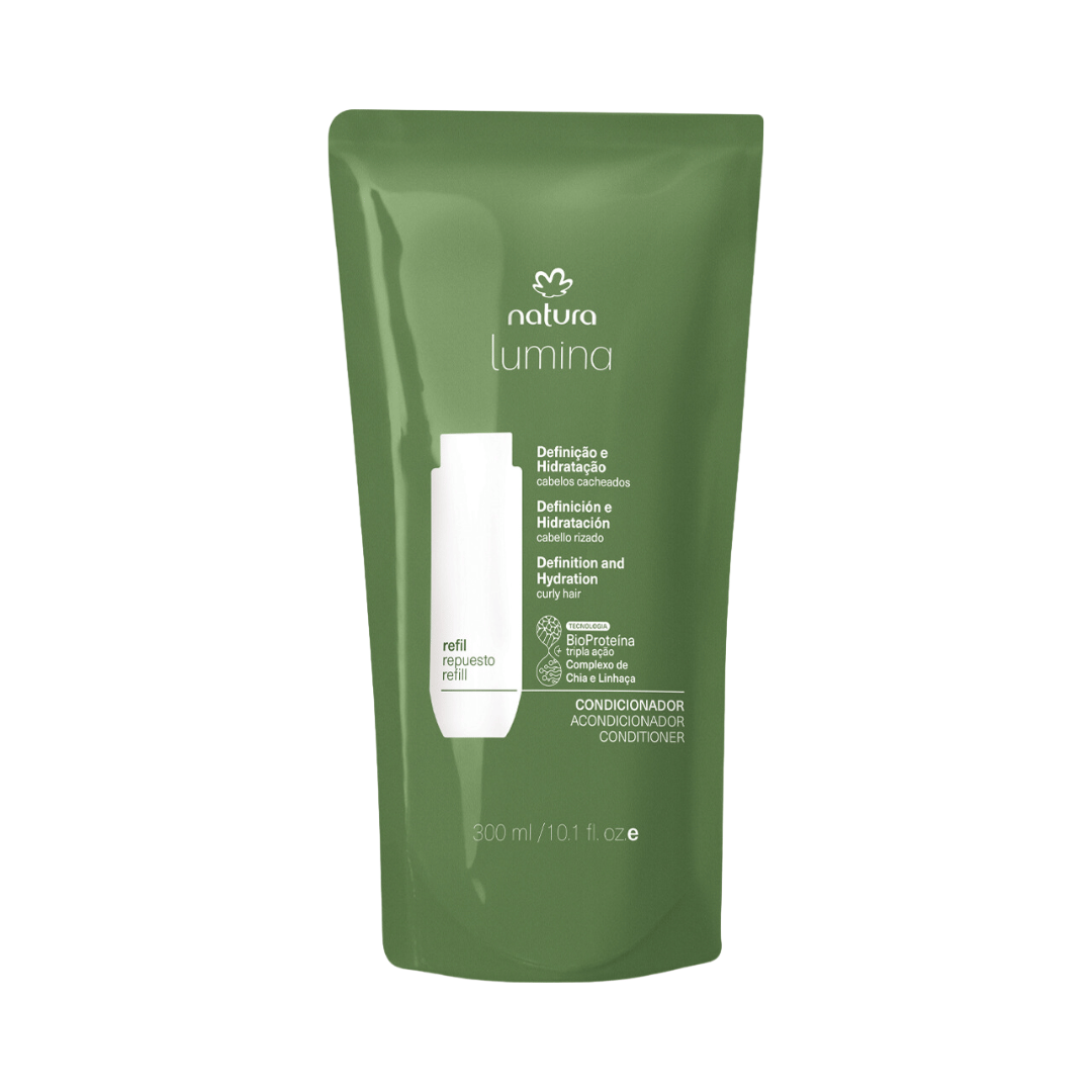 Refil Condicionador Hidratante para Cabelos Cacheados Lumina 300ml