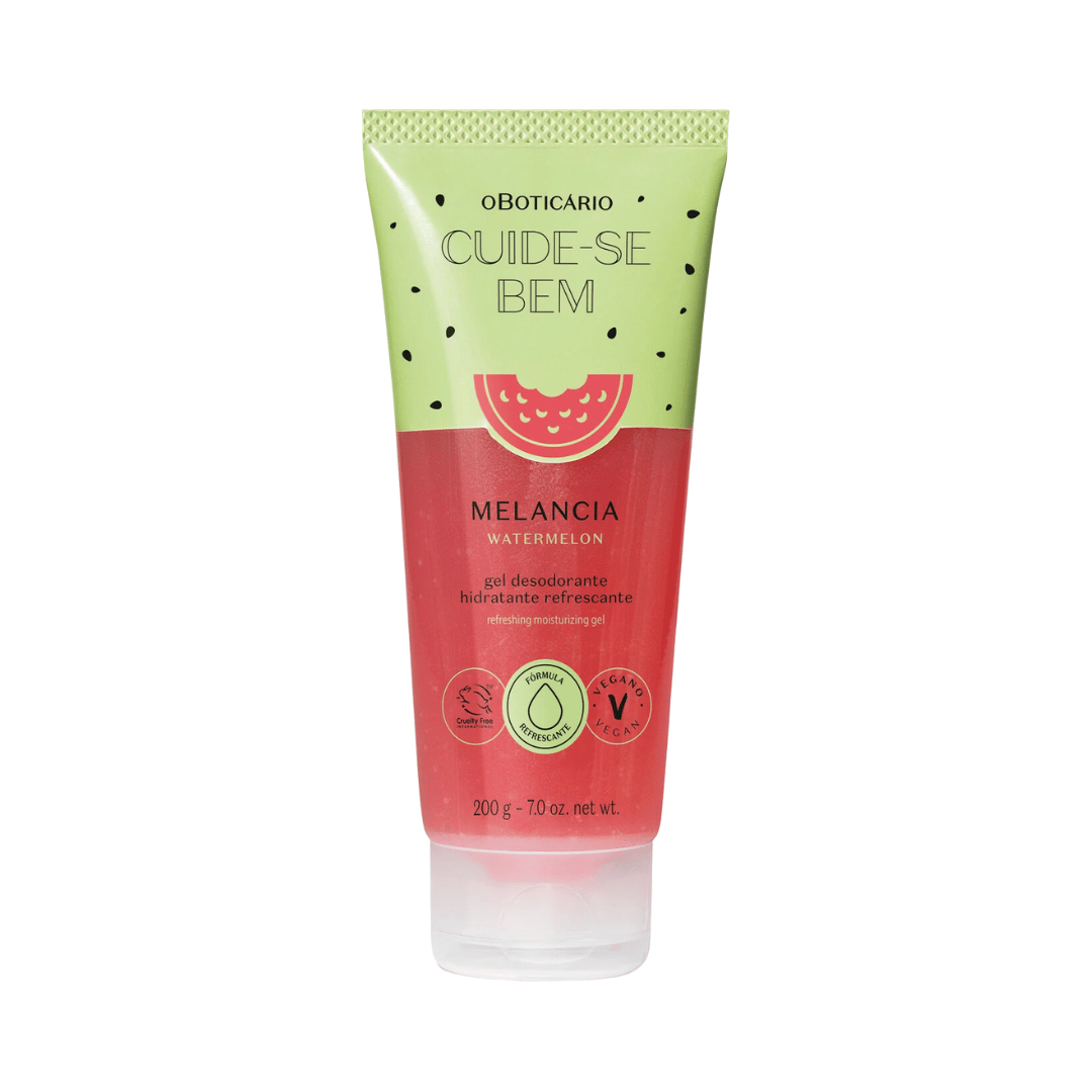 Gel Desodorante Hidratante Refrescante Cuide-se Bem Melancia 200g