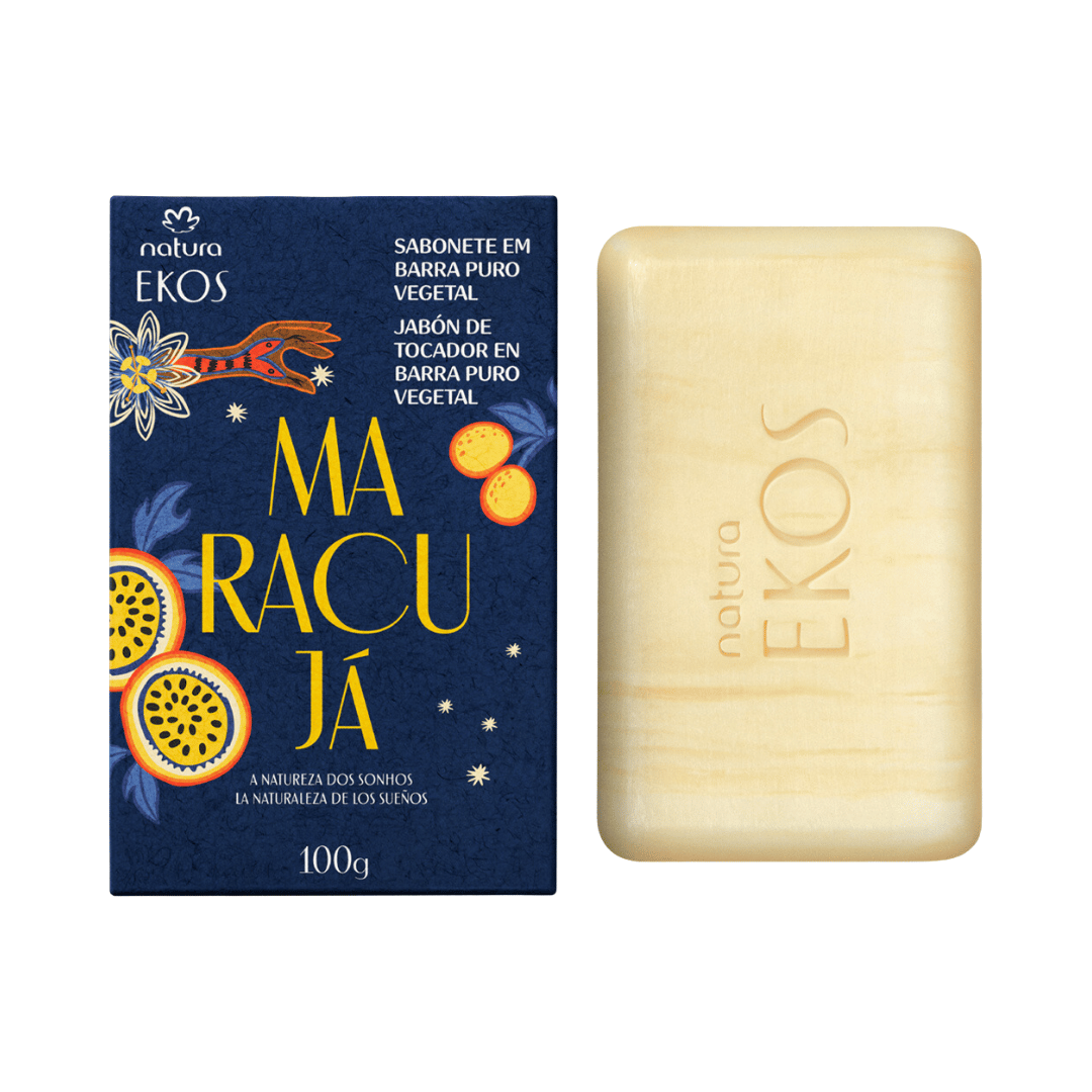 Sabonete em Barra Puro Vegetal Ekos Maracujá Natureza dos Sonhos 100g
