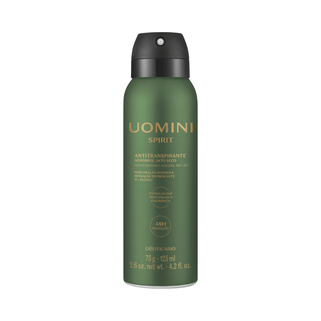 Desodorante Antitranspirante Aerossol Uomini Spirit 75g/125ml