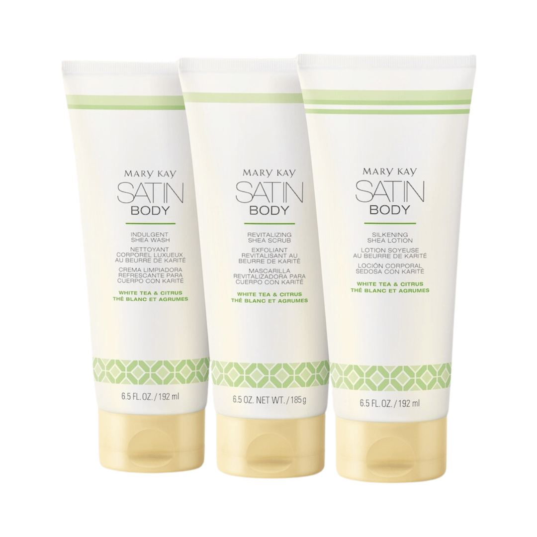 Kit Satin Body Karité Essência de Chá Branco e Citrus