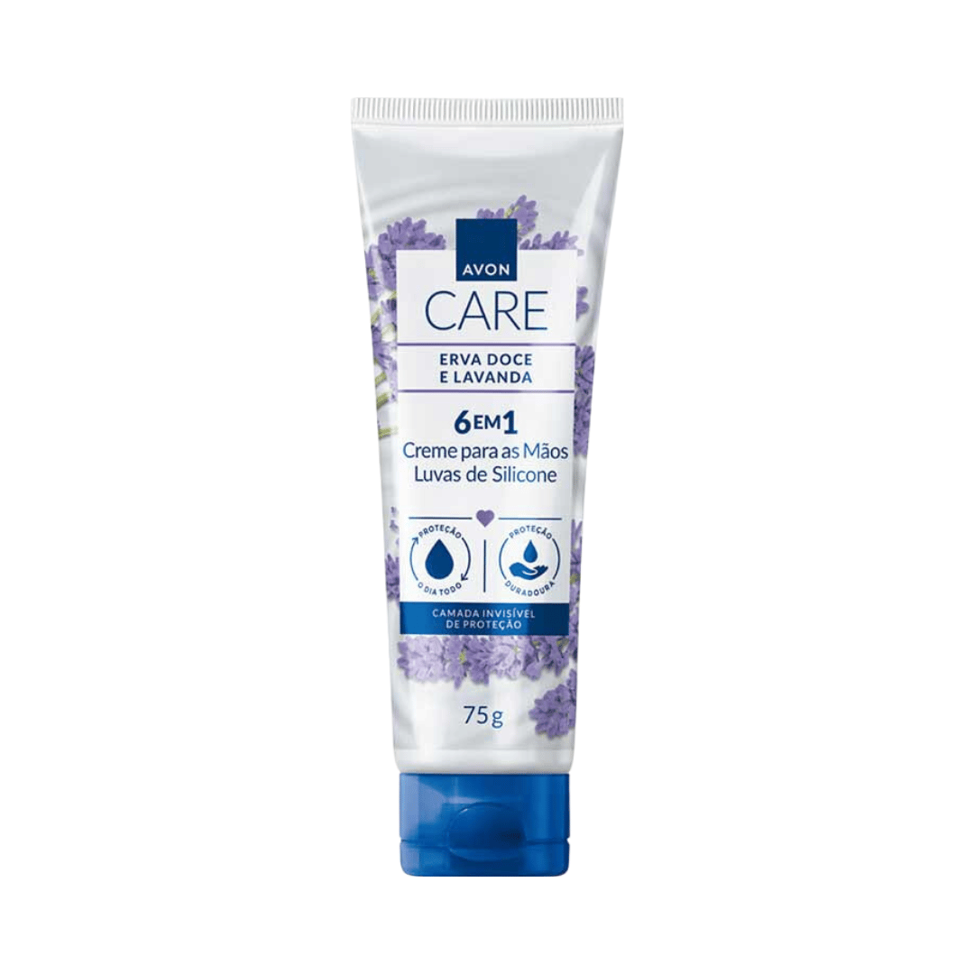 Luvas de Silicone Creme Protetor para as Mãos Erva-Doce e Lavanda 75g