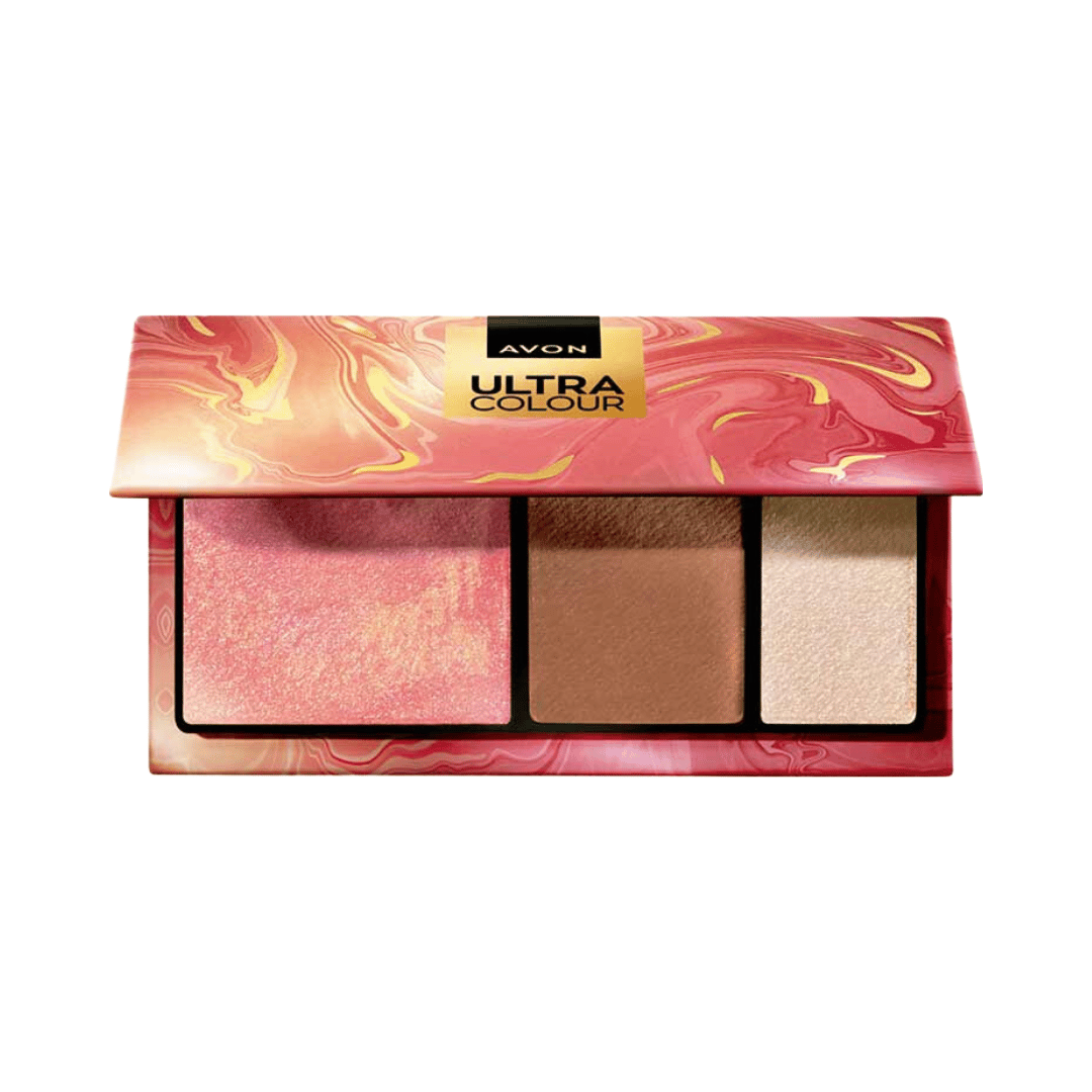 Paleta Facial Multifuncional em Pó 3 em 1 Sunkissed Avon Ultra Color