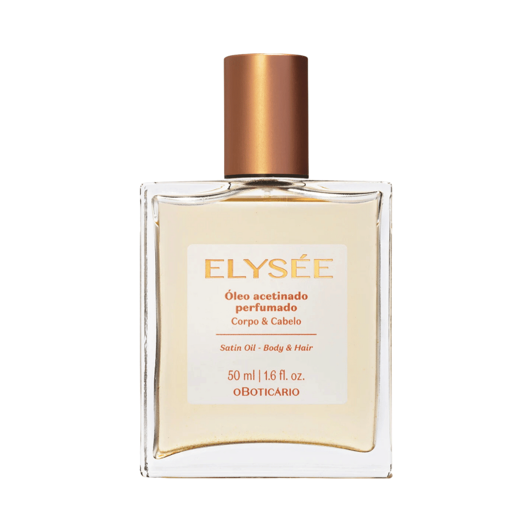Óleo Acetinado Perfumado Corpo e Cabelo Elysée 50ml