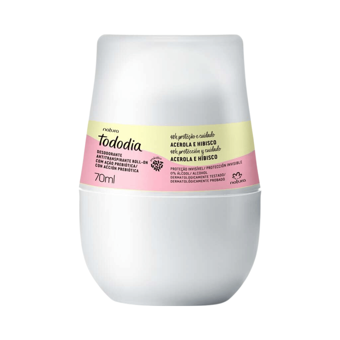 Desodorante Antitranspirante Roll-on Todo Dia Acerola e Hibisco 70ml