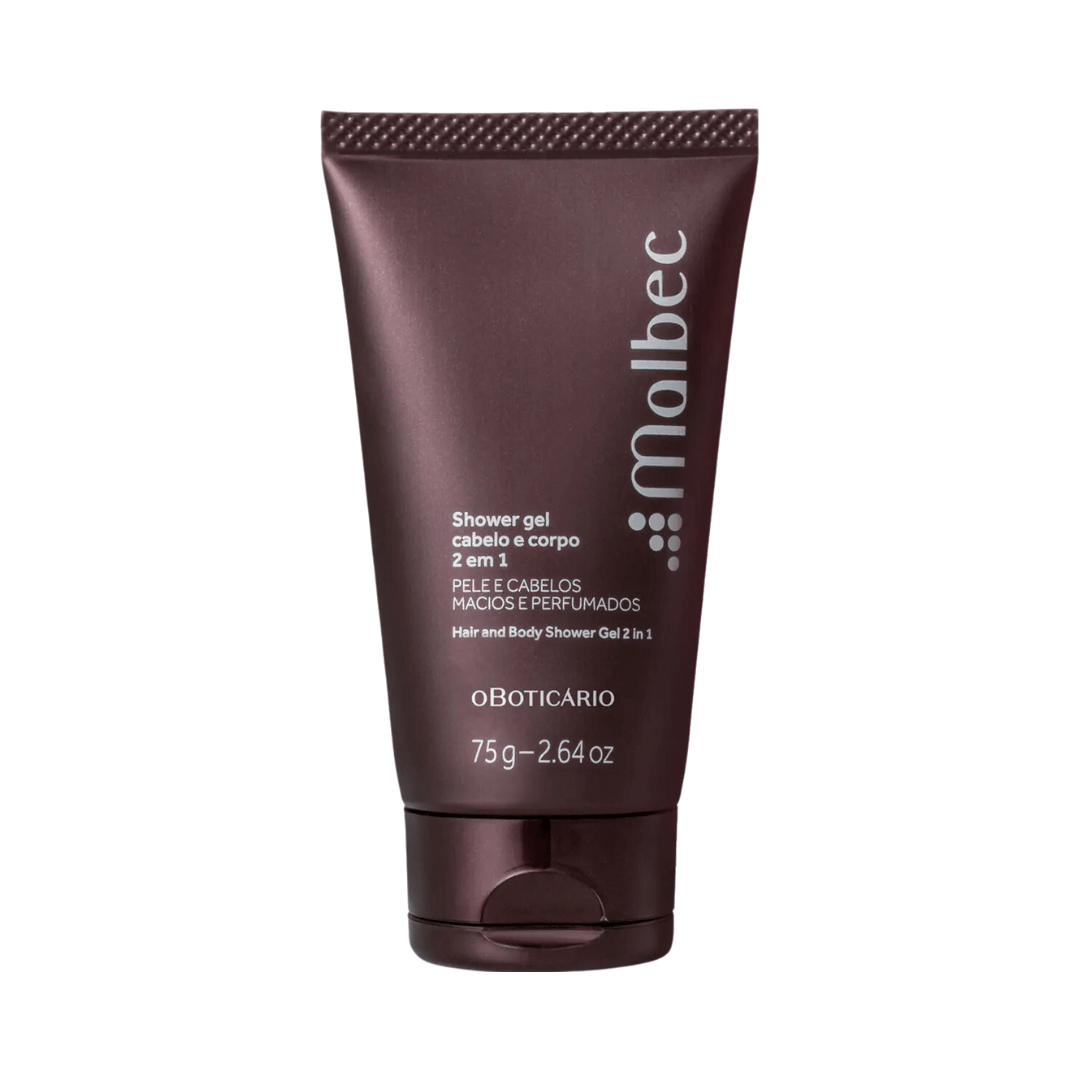 Shower Gel Cabelo e Corpo Malbec 75g