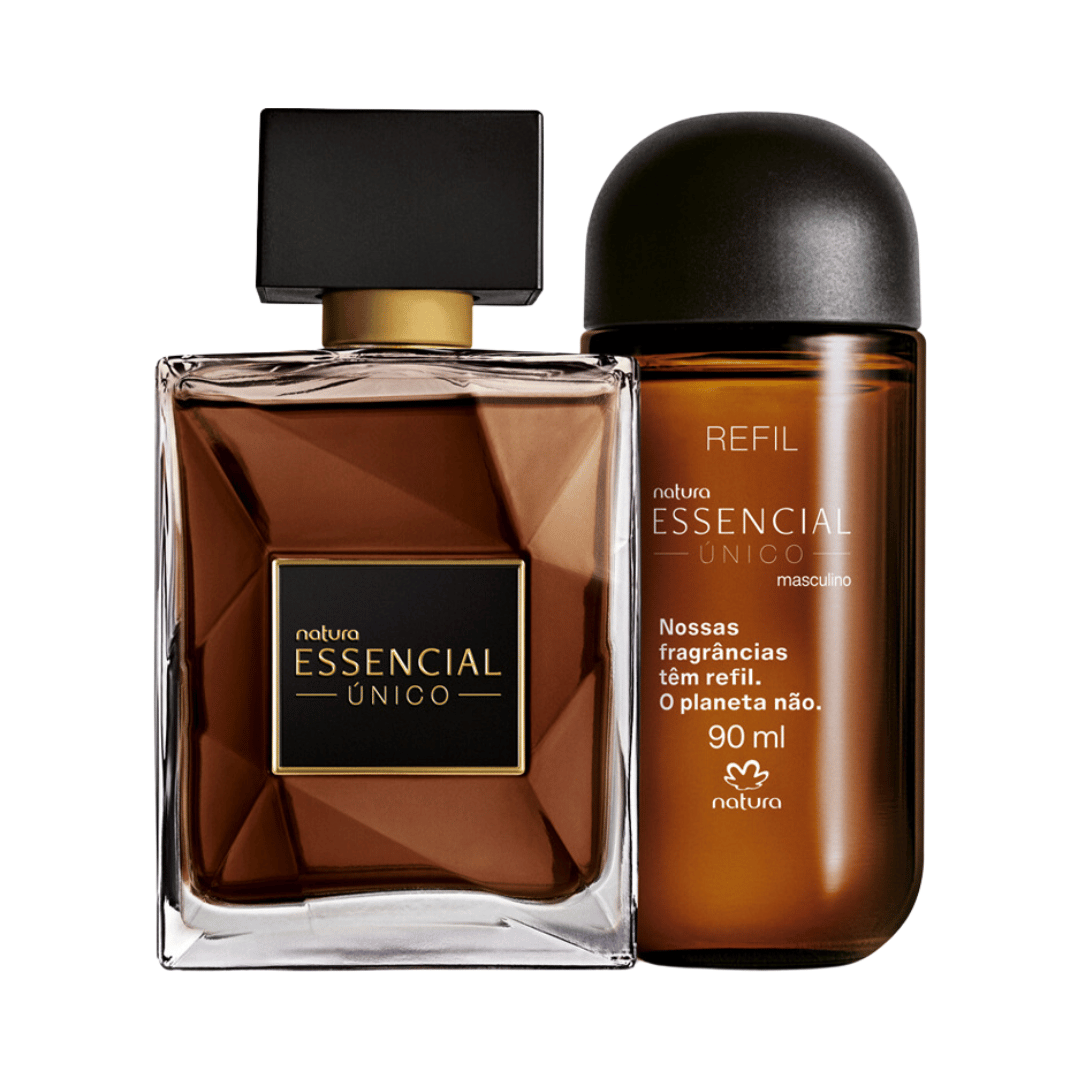 Kit Deo Parfum Essencial Único Masculino com Refil