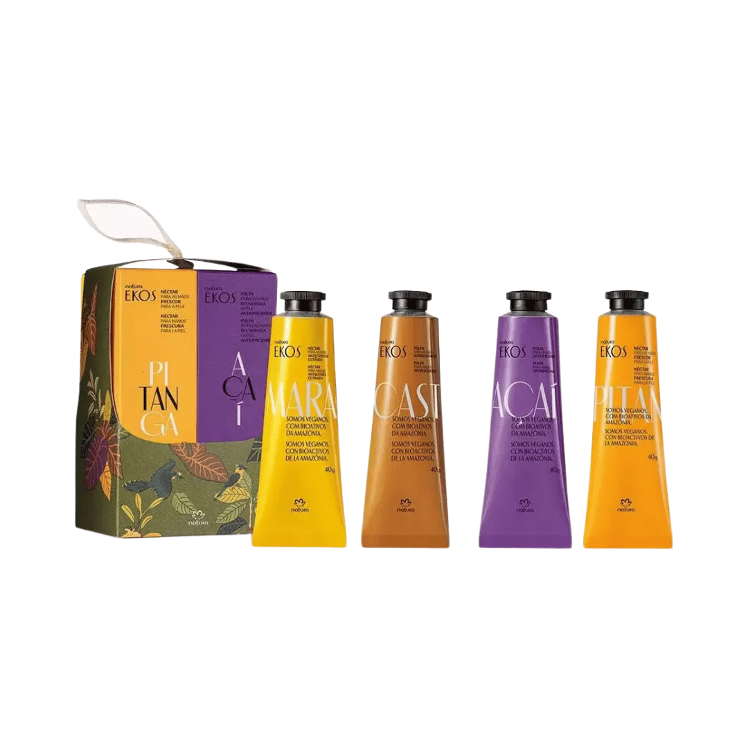 Presente Coleção Natura Ekos Hidratantes Mãos (4 unidades de 40g)