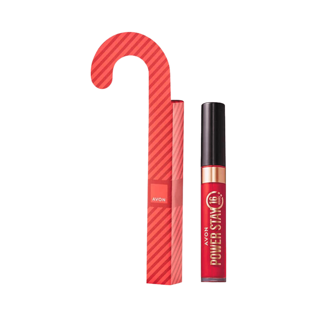 Presente Batom Power Stay Vermelho Mais Quente