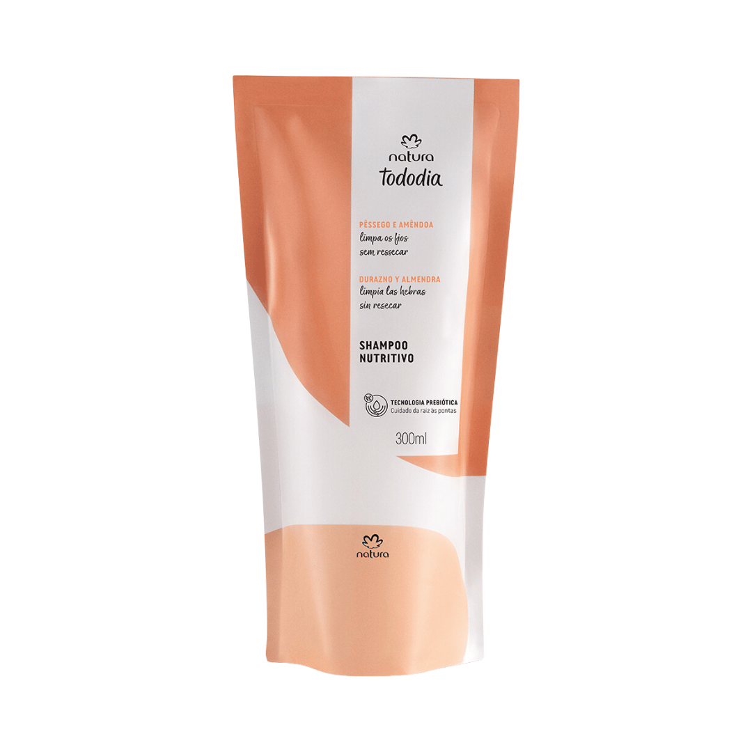 Refil Shampoo Nutritivo Todo Dia Pêssego e Amêndoa 300ml