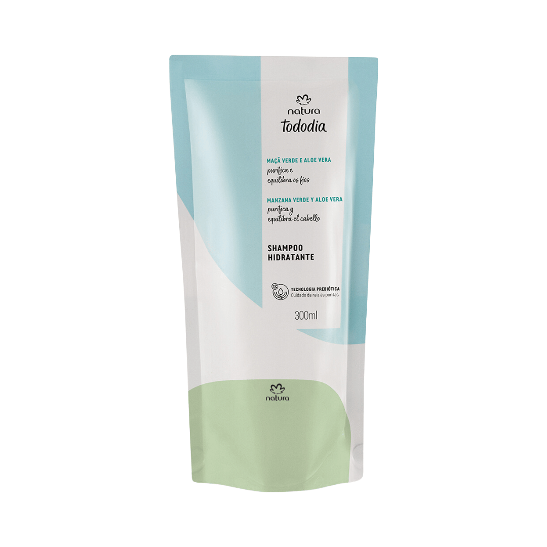 Refil Shampoo Hidratante Todo Dia Maçã Verde e Aloe Vera 300ml