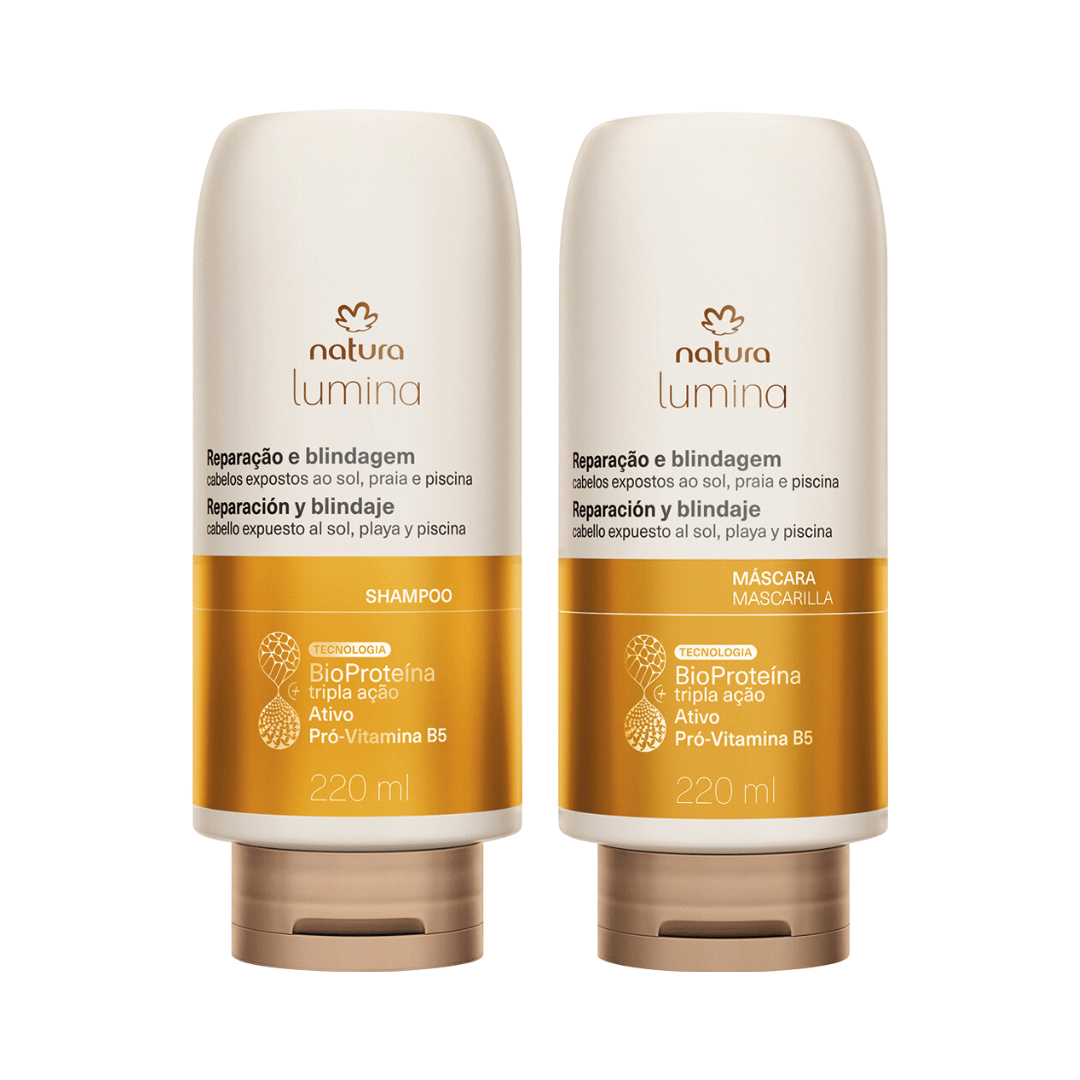 Kit Shampoo e Máscara de Tratamento Solar Lumina