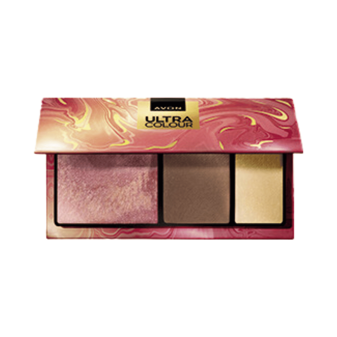 Presente Ultra Color Paleta Facial Multifuncional Em Pó 3 Em 1 Golden Hour