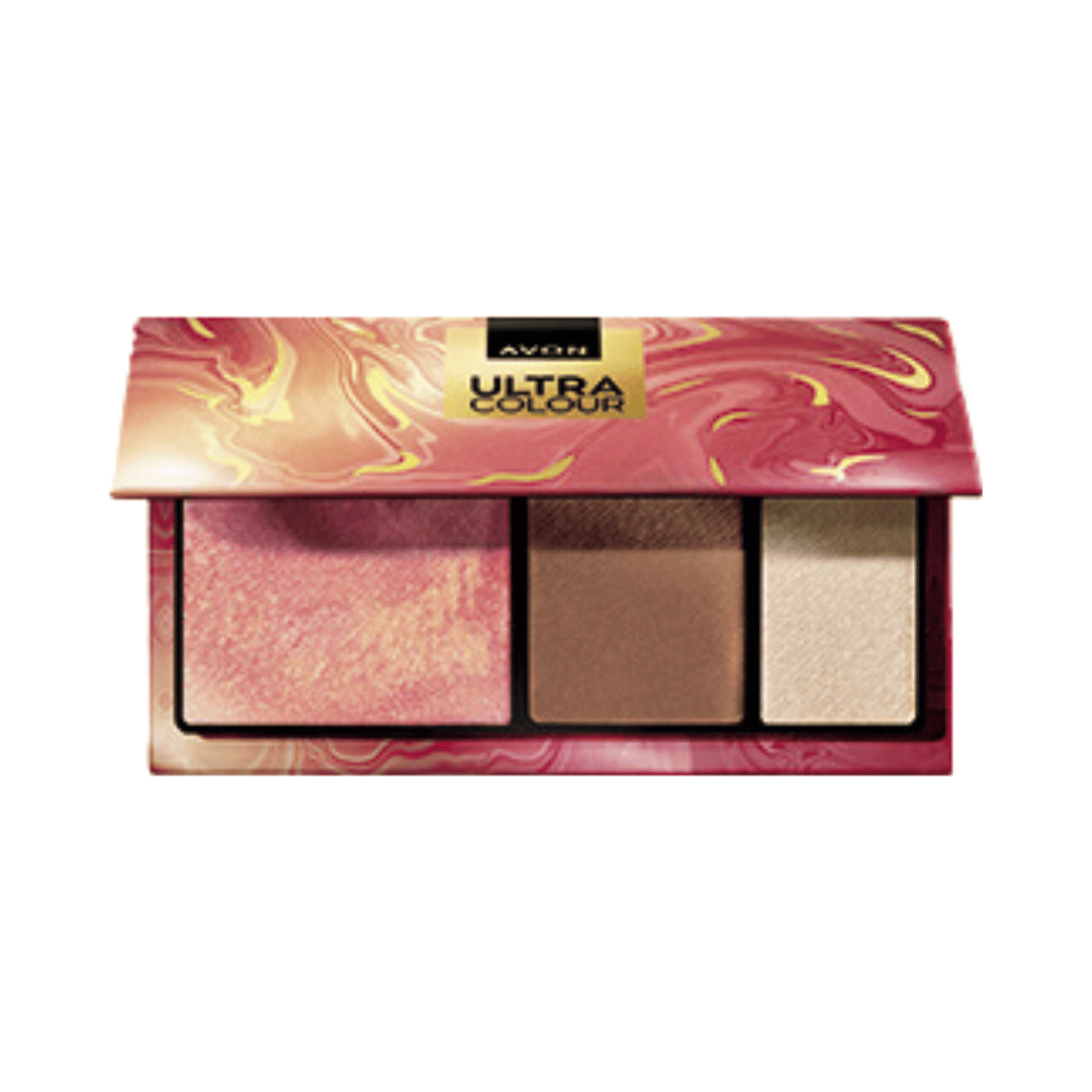 Presente Ultra Color Paleta Facial Multifuncional Em Pó 3 Em 1 Sunkissed