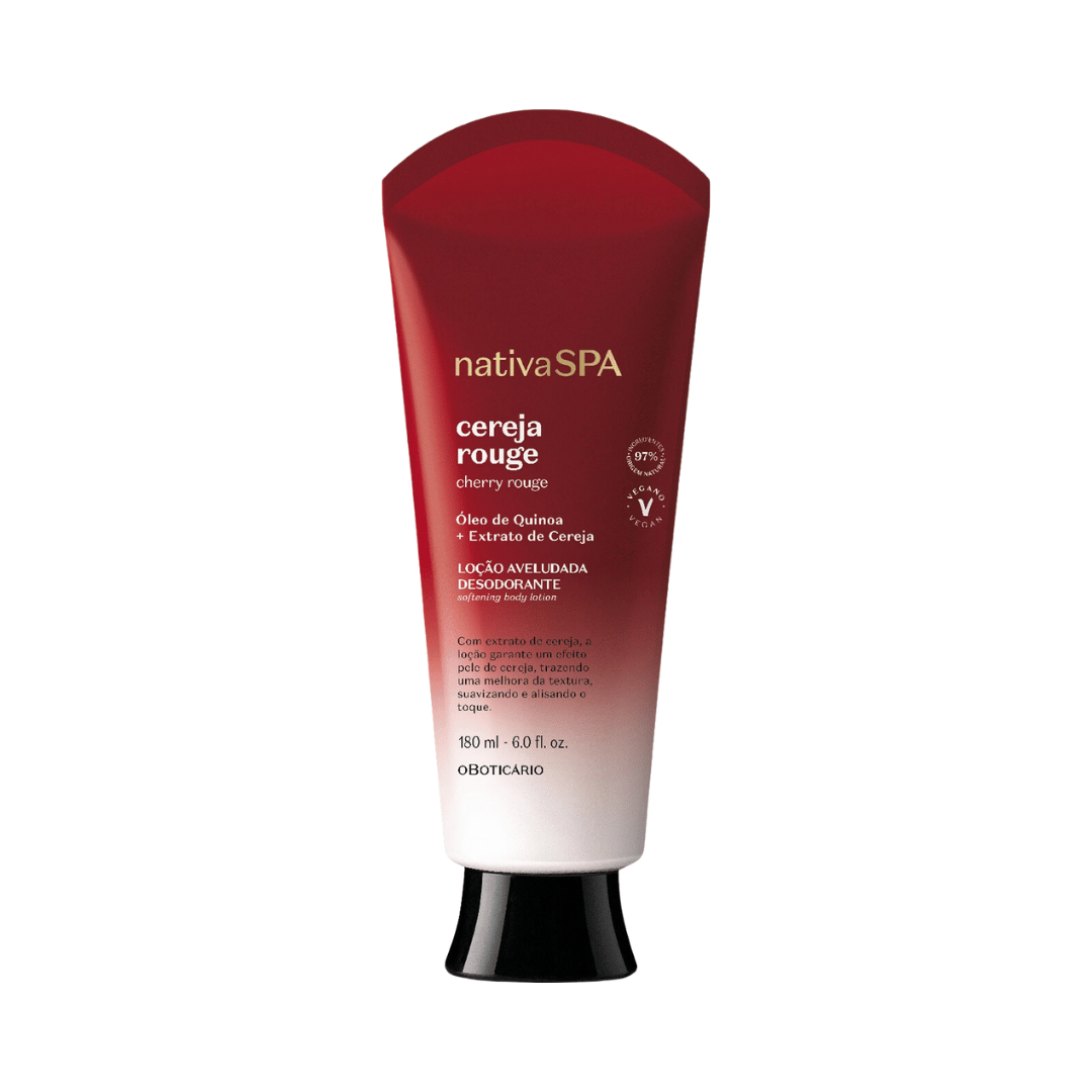 Loção Aveludada Desodorante Corporal Nativa Spa Cereja Rouge 180ml