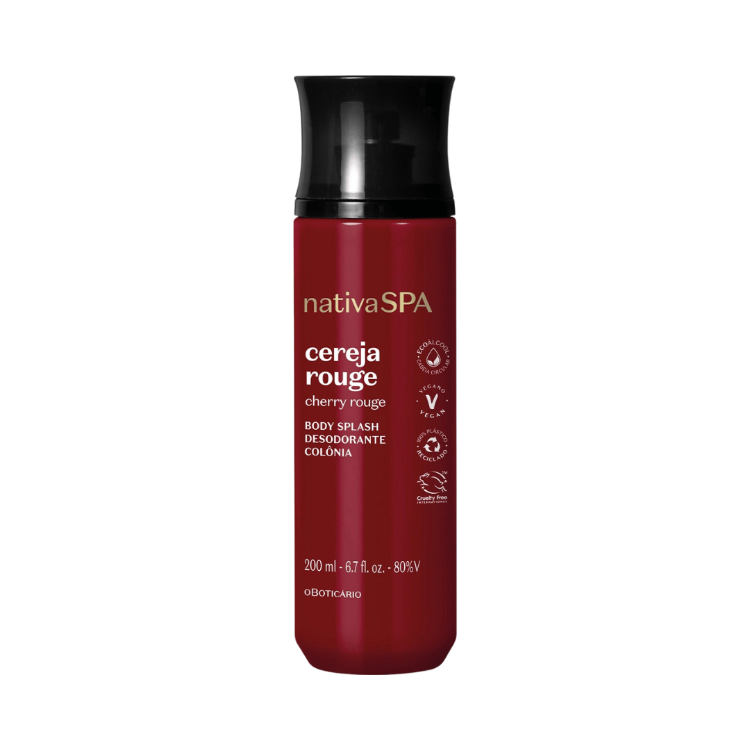 Body Splash Desodorante Colônia Nativa Spa Cereja Rouge 200ml