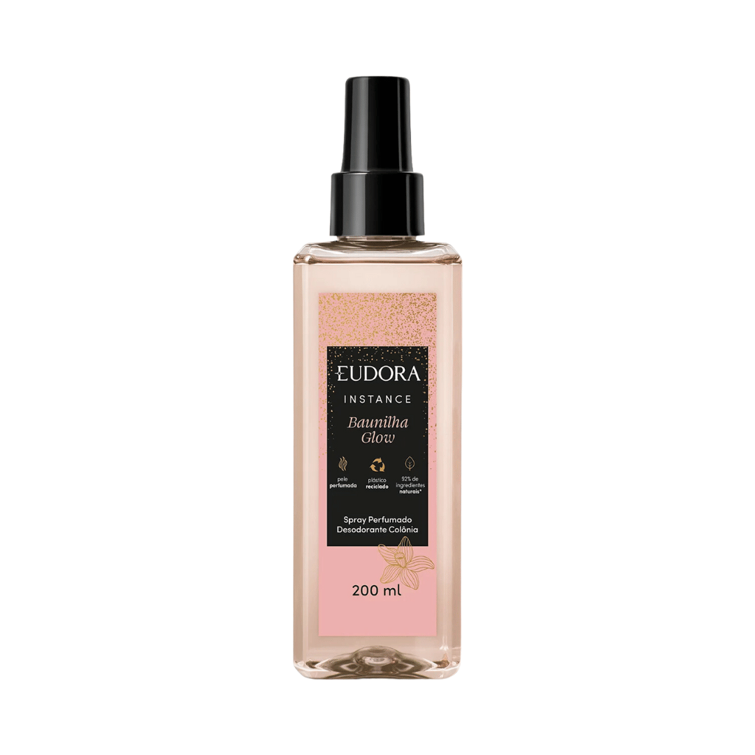 Spray Perfumado Desodorante Colônia Instance Baunilha Glow 200ml