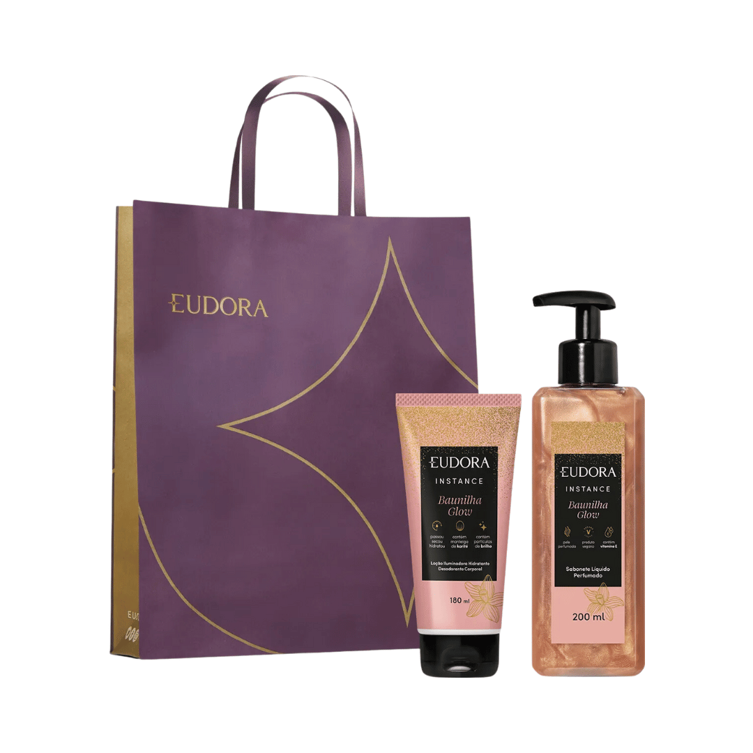 Presente Instance Baunilha Glow Sáb. Líquido + Loção Iluminadora