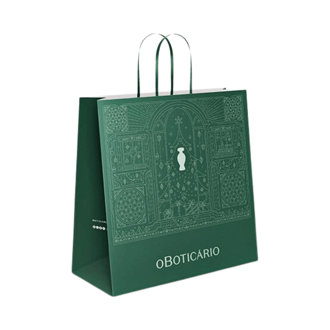 Sacola de Presente Natal 2024 O Boticário - Tamanho G