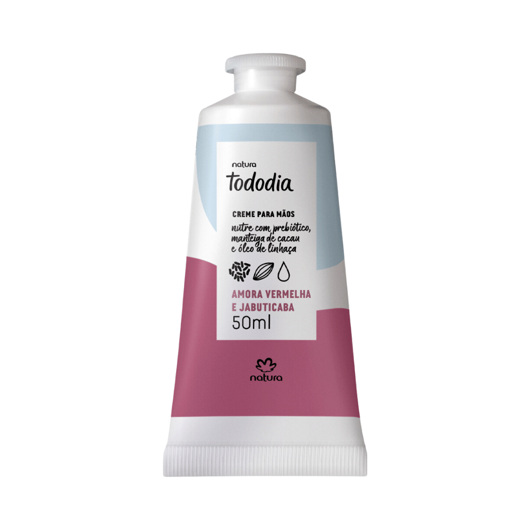 Creme Nutritivo para Mãos Todo Dia Amora Vermelha e Jabuticaba 50ml