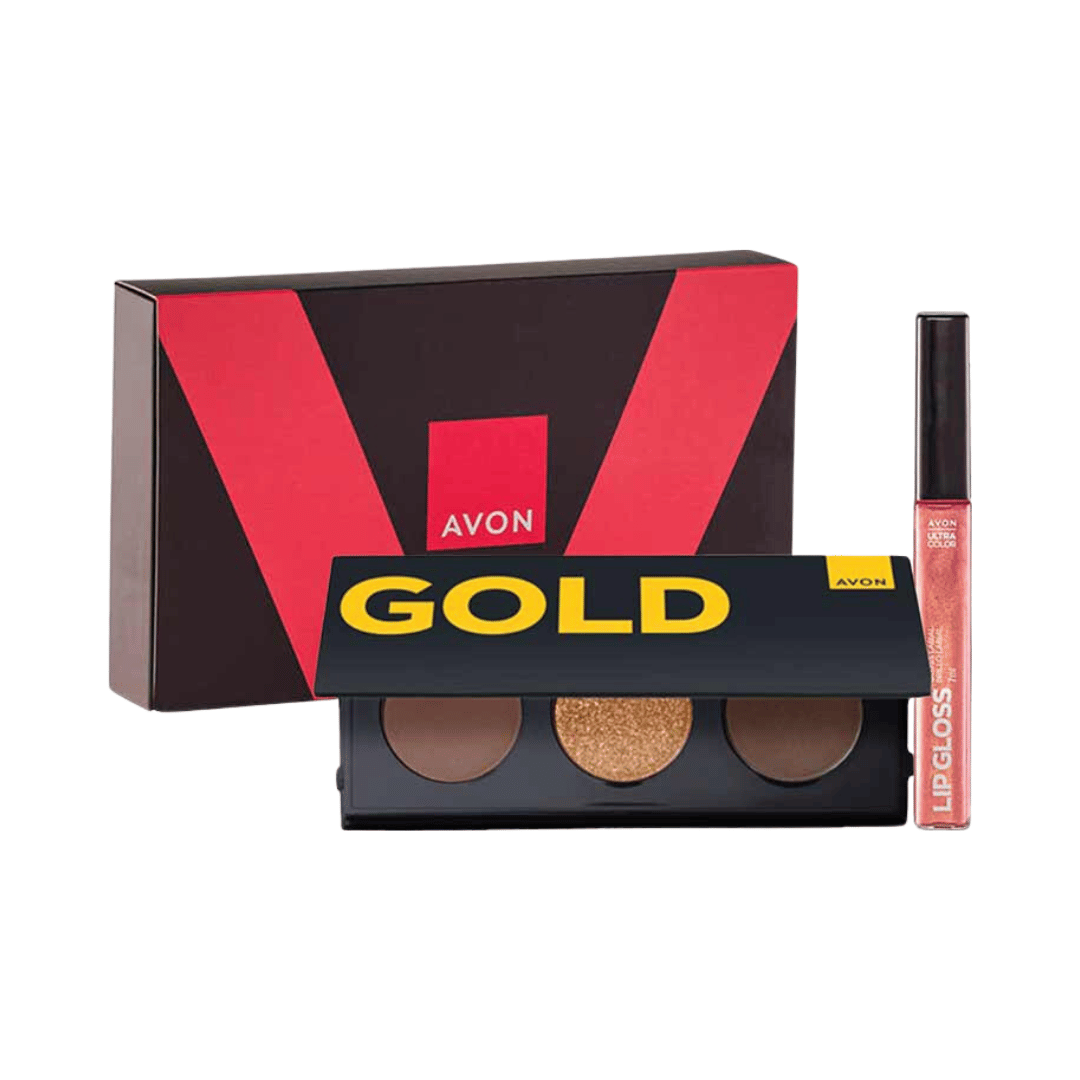 Presente Paleta Trio Paleta Gold | Ultra Gloss Rosa Impacto