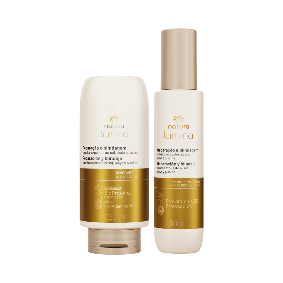Kit Lumina Máscara Restauradora e Spray Protetor UV