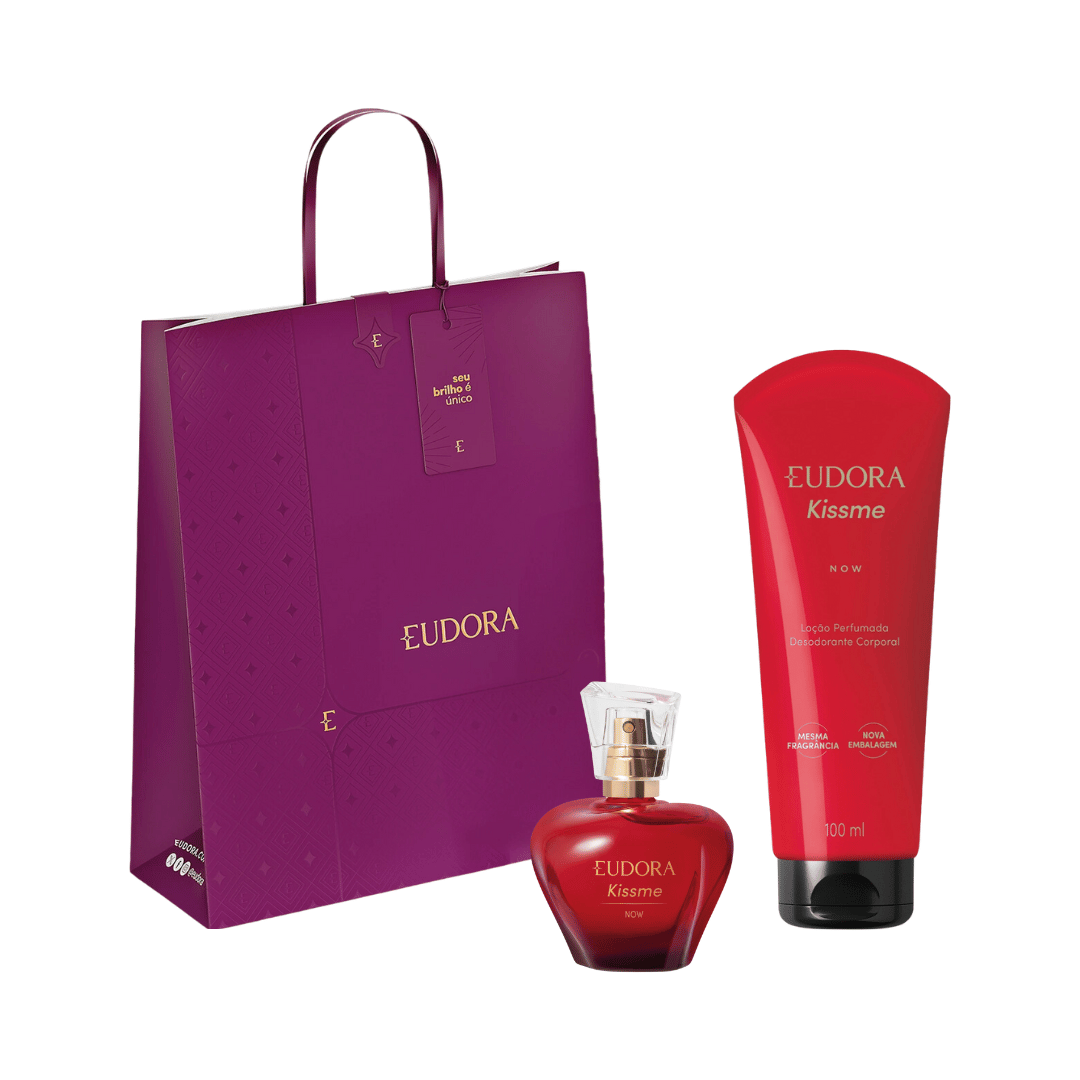 Presente Kiss Me Now Deo Colônia + Loção