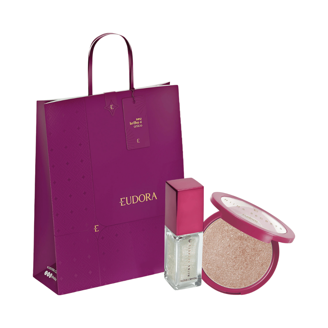 Presente Niina Glow Iiluminador + Gloss Cristal