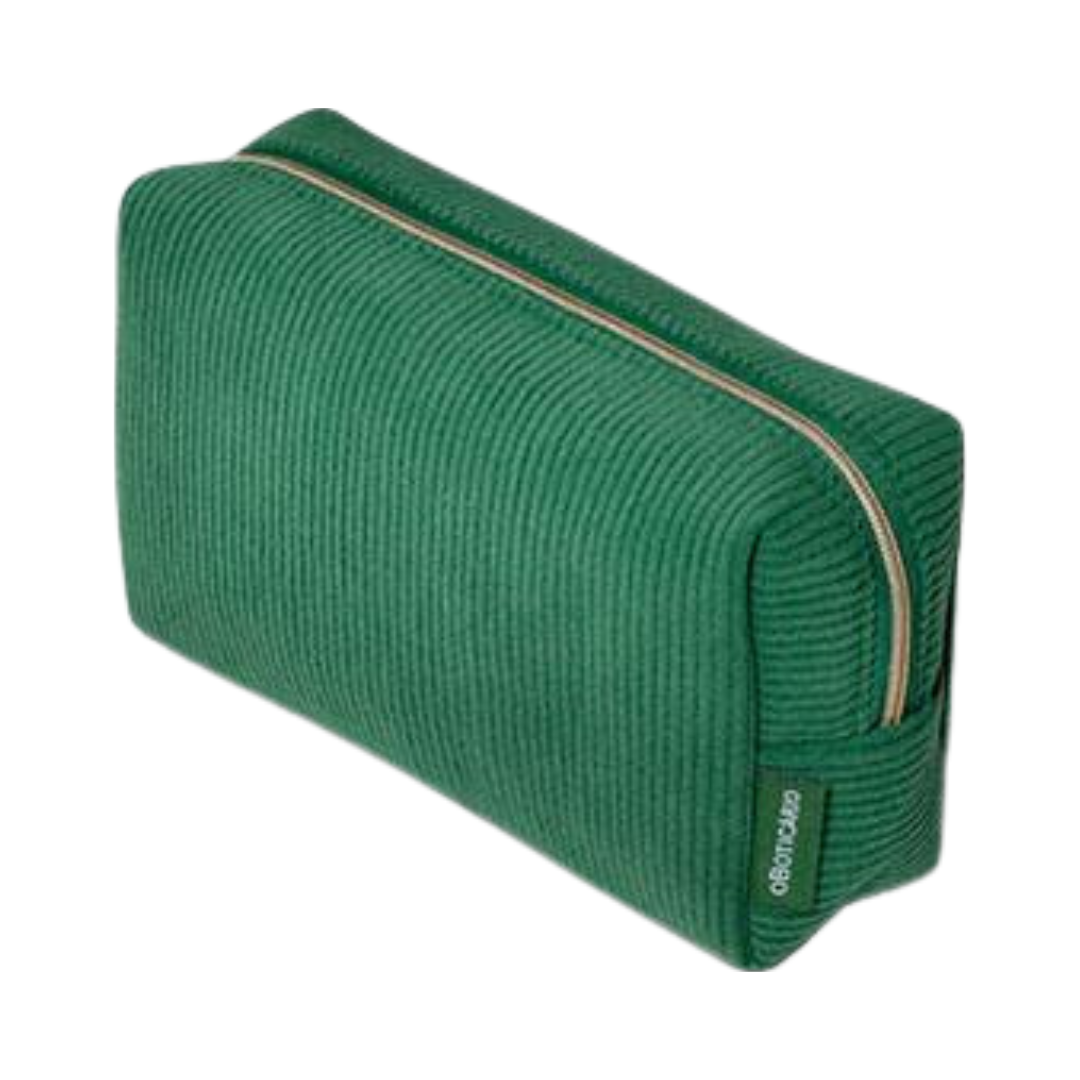 Nécessaire Verde e Dourado