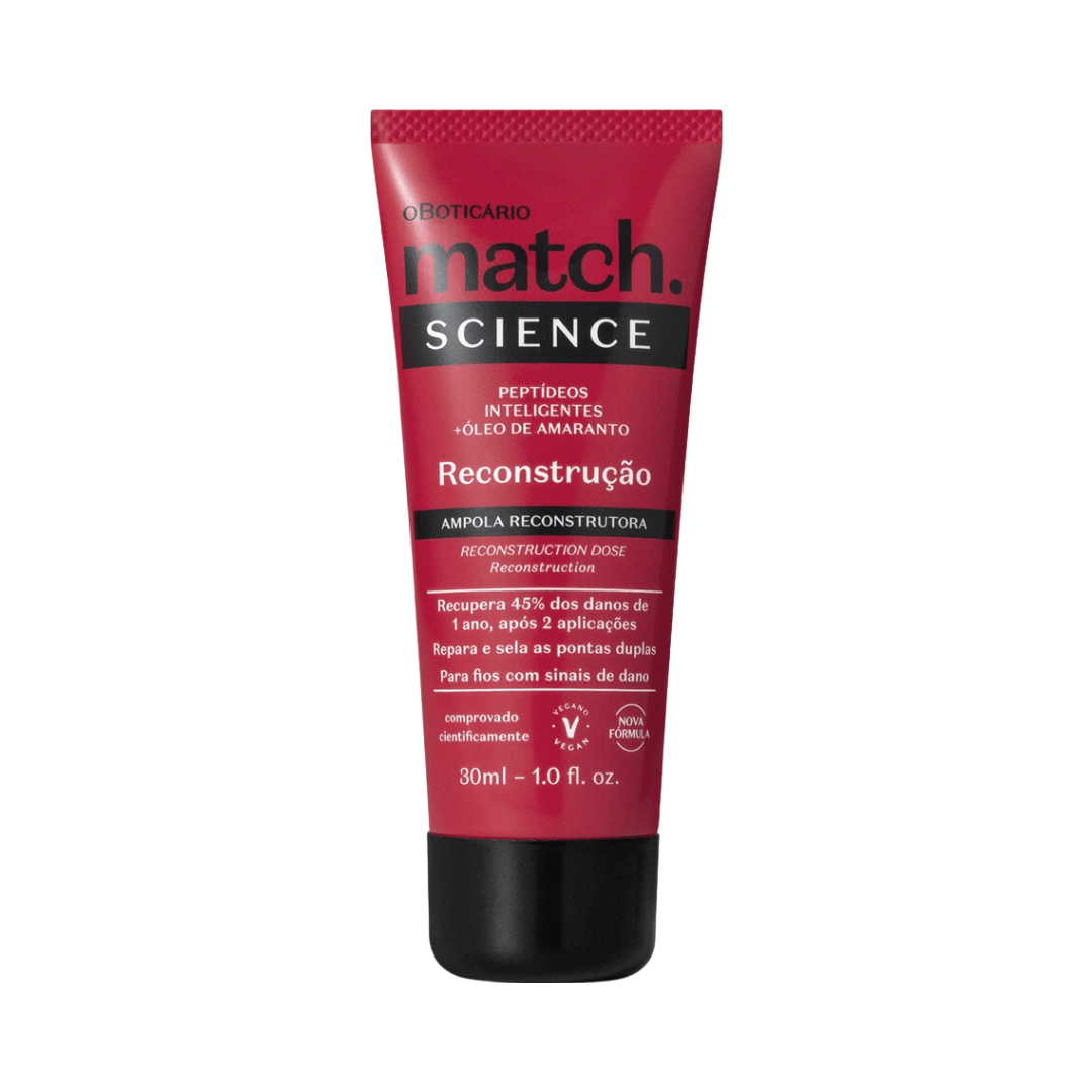 Ampola Capilar Match Science Reconstrução 30ml