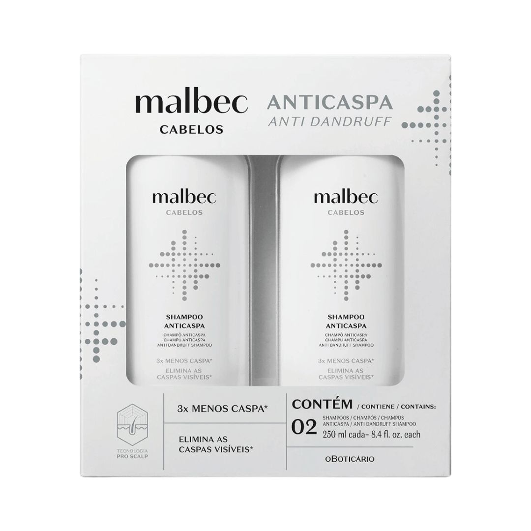 Kit Shampoo Anticaspa Malbec