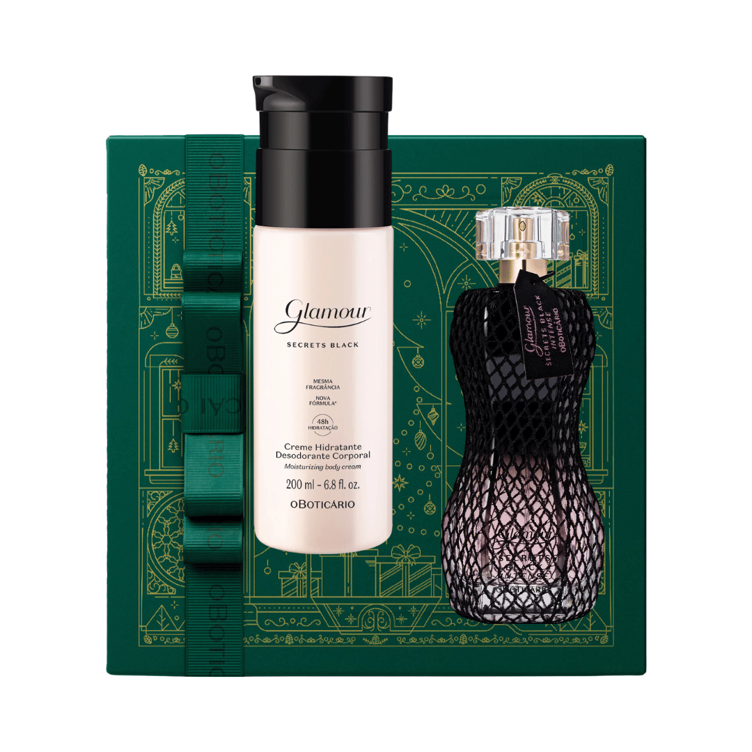 Kit Presente Natal Glamour Secrets Black Intense
