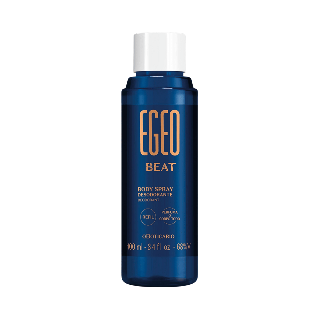 Refil Body Spray Desodorante Egeo Beat 100ml