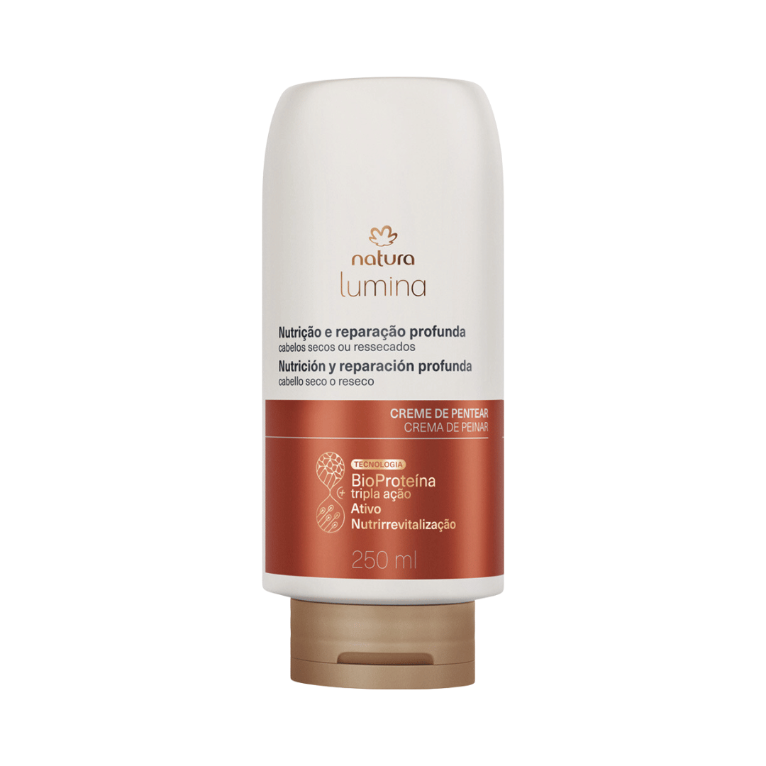 Creme de Pentear Selador de Cutículas - Cabelos Secos ou Ressecados - 250ml - Lumina