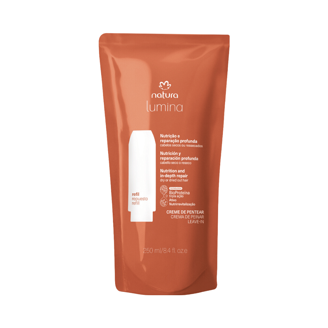 Refil Creme de Pentear Selador de Cutículas - Cabelos Secos ou Ressecados - 250ml - Lumina