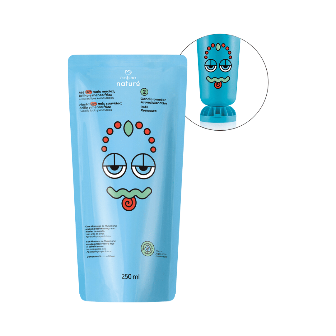 Refil Condicionador Cabelos Lisos e Ondulados 250ml