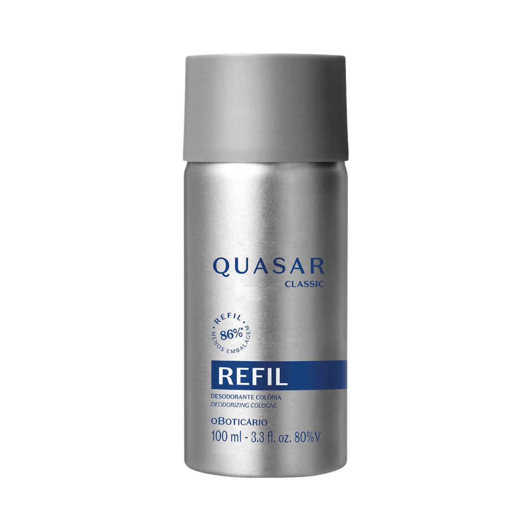 Refil Quasar Classic Desodorante Colônia 100ml