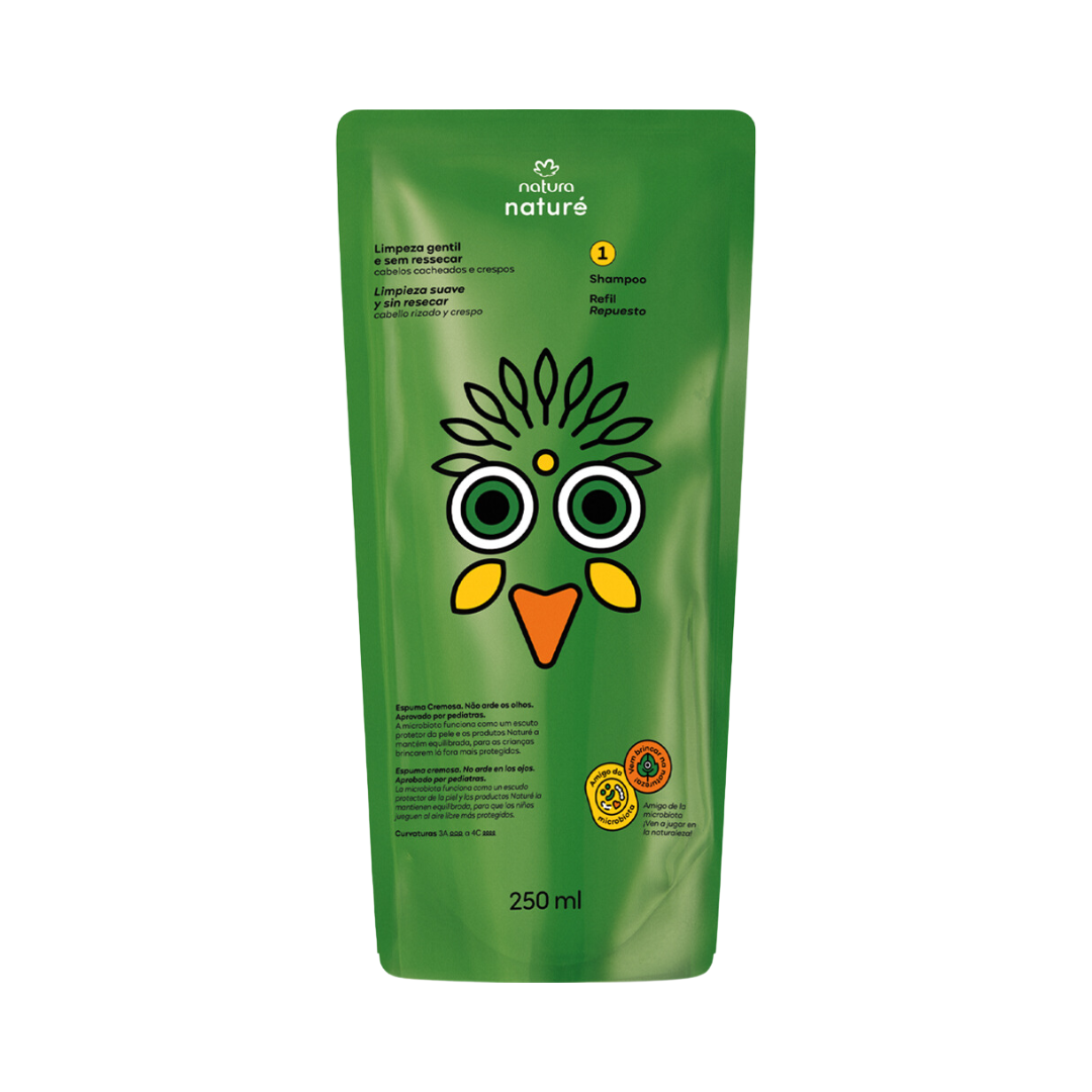 Refil Shampoo Cabelos Cacheados e Crespos Naturé 250ml