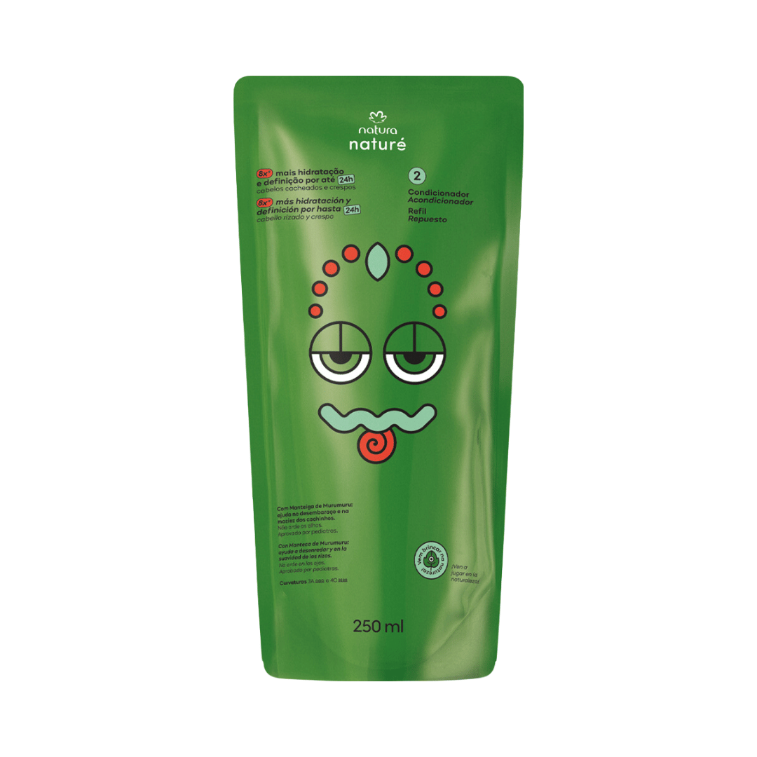 Refil Condicionador Cabelos Cacheados e Crespos Naturé 250ml