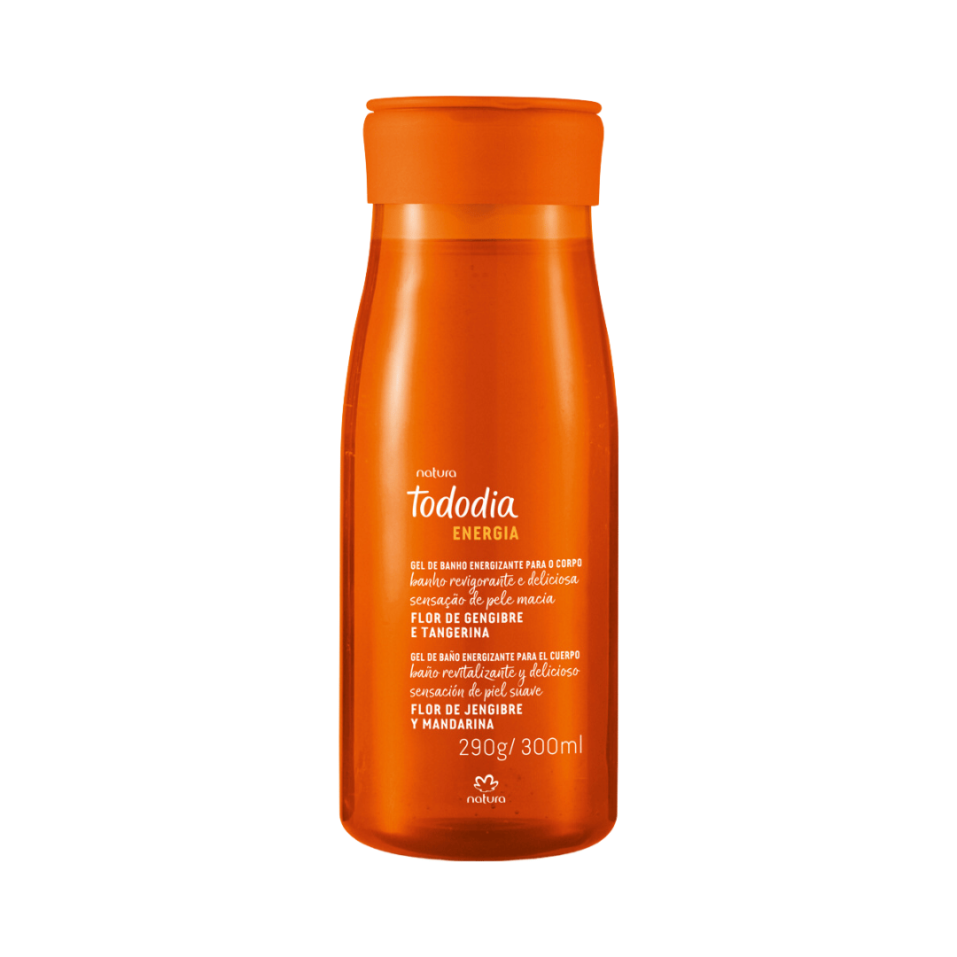 Gel de Banho Energizante para o Corpo Todo Dia Flor de Gengibre e Tangerina 300ml