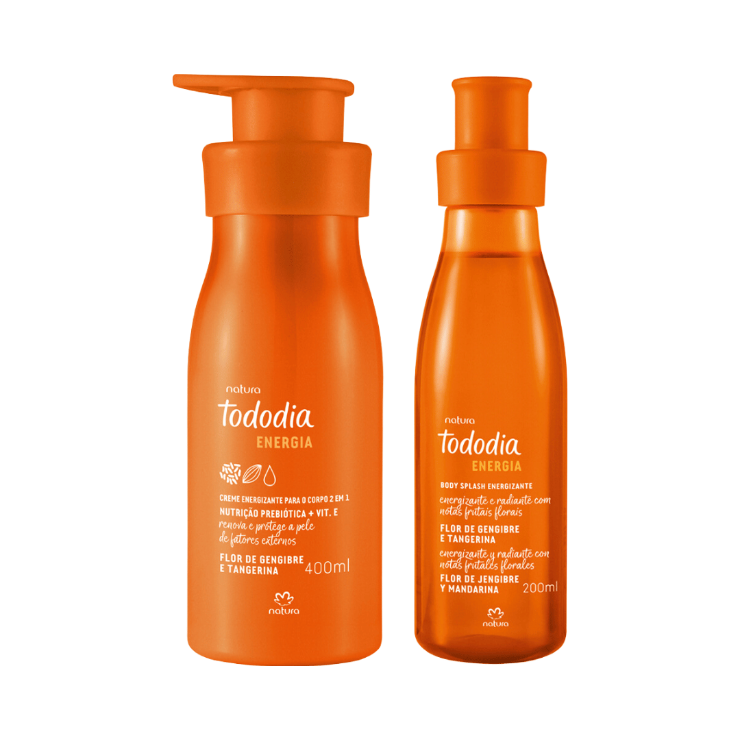 Kit Todo Dia Energia Flor de Gengibre e Tangerina com Body Splash