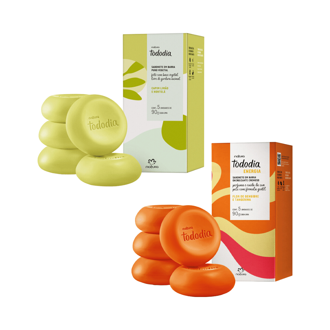 Kit Sabonetes em Barra Todo Dia (2 Caixas de sabonetes em barra puro vegetal)