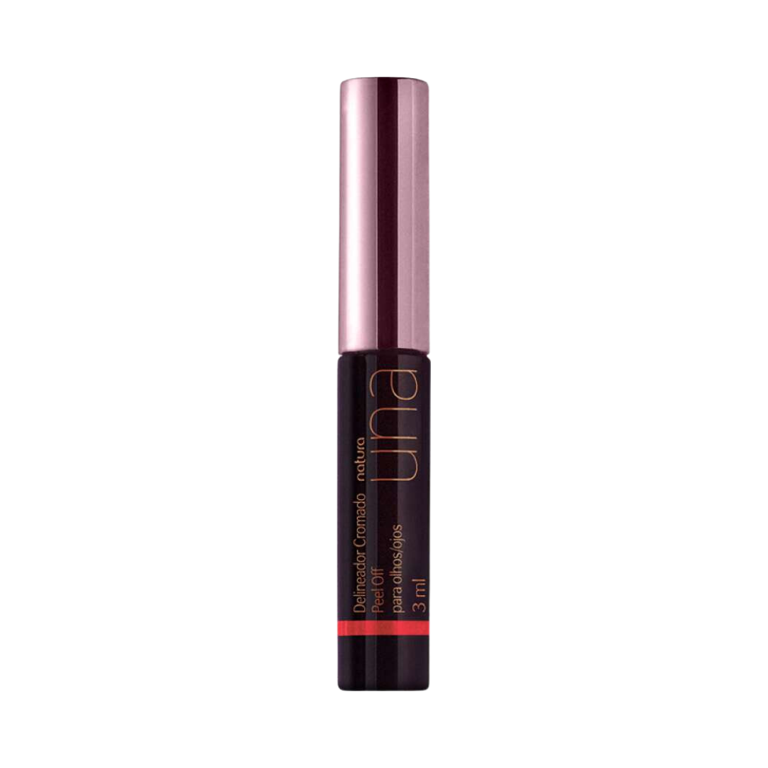 Delineador Cromado Peel Off Una - Bordô Radiance
