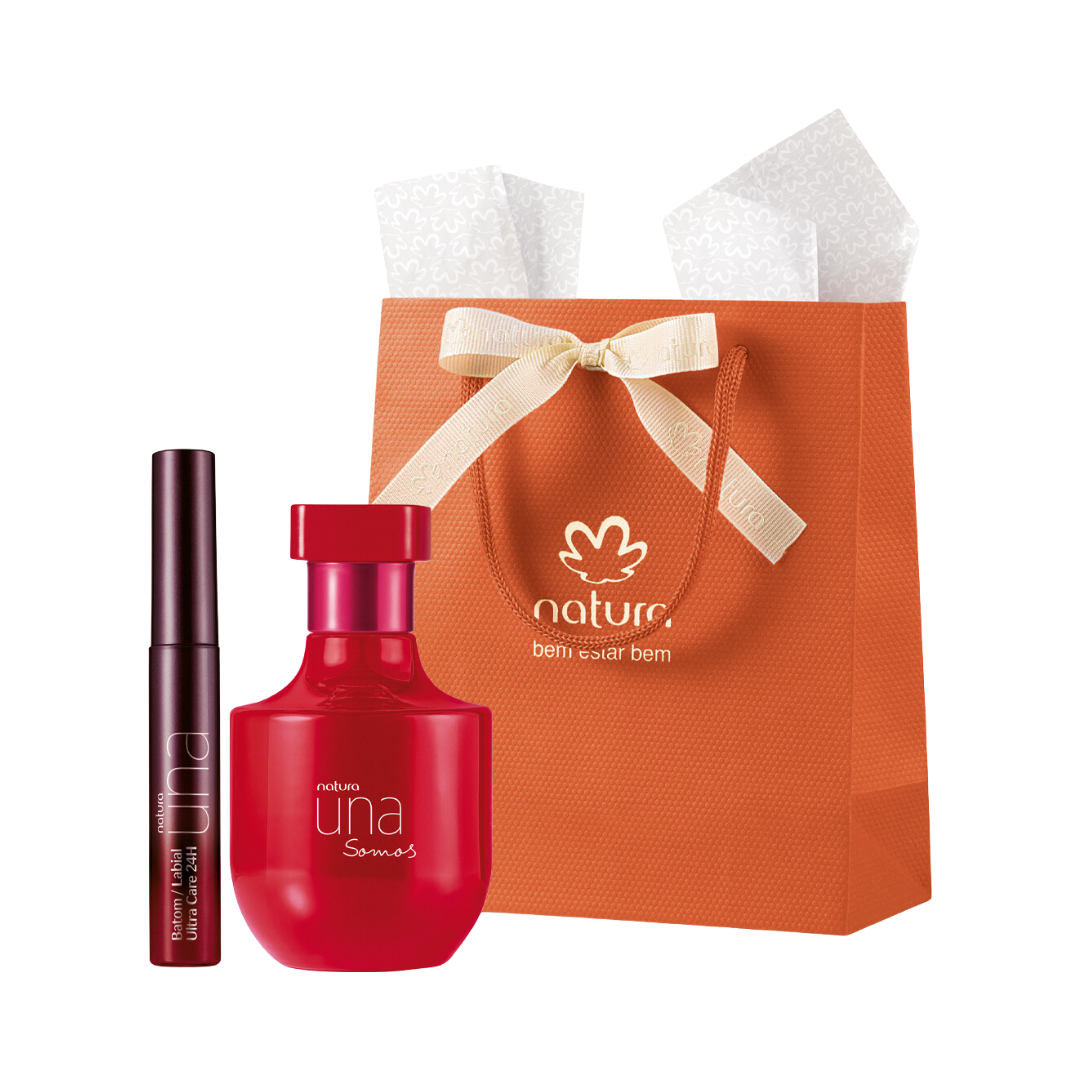 Presente Natura Una Somos com Batom - Vermelho 4-C