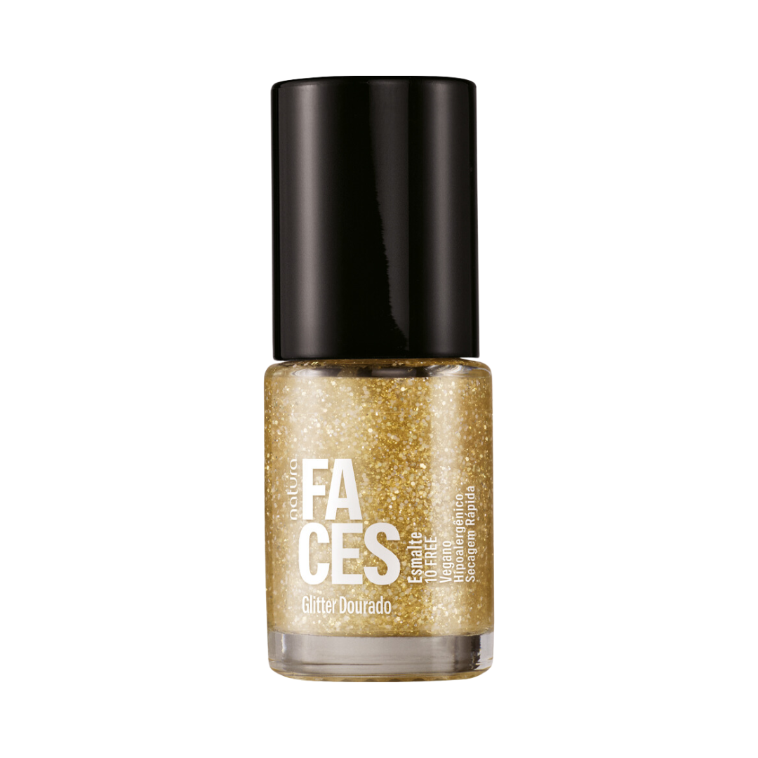 Esmalte Faces - Glitter Dourado
