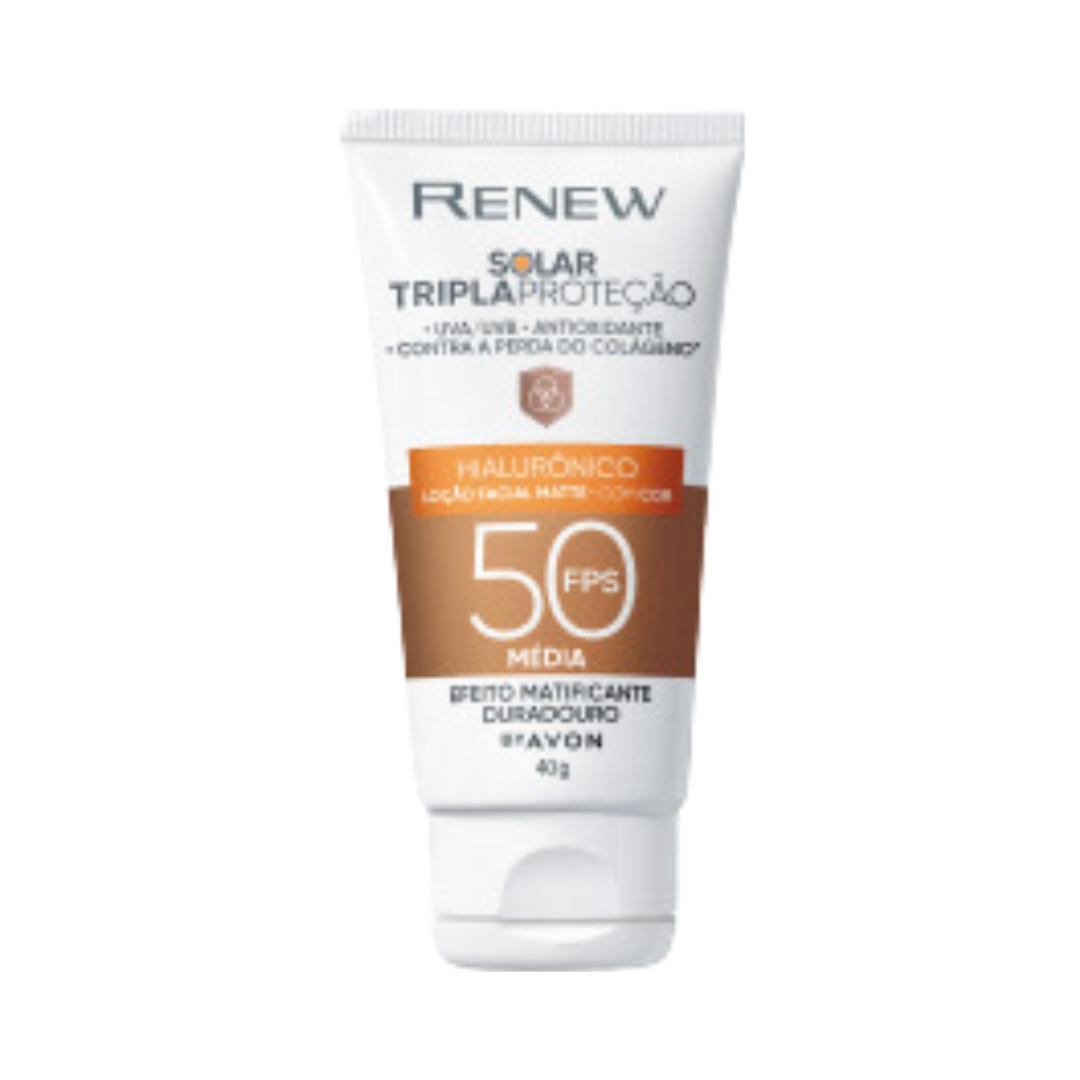Protetor Solar FPS 50 Renew Com Cor - Escura 3.0