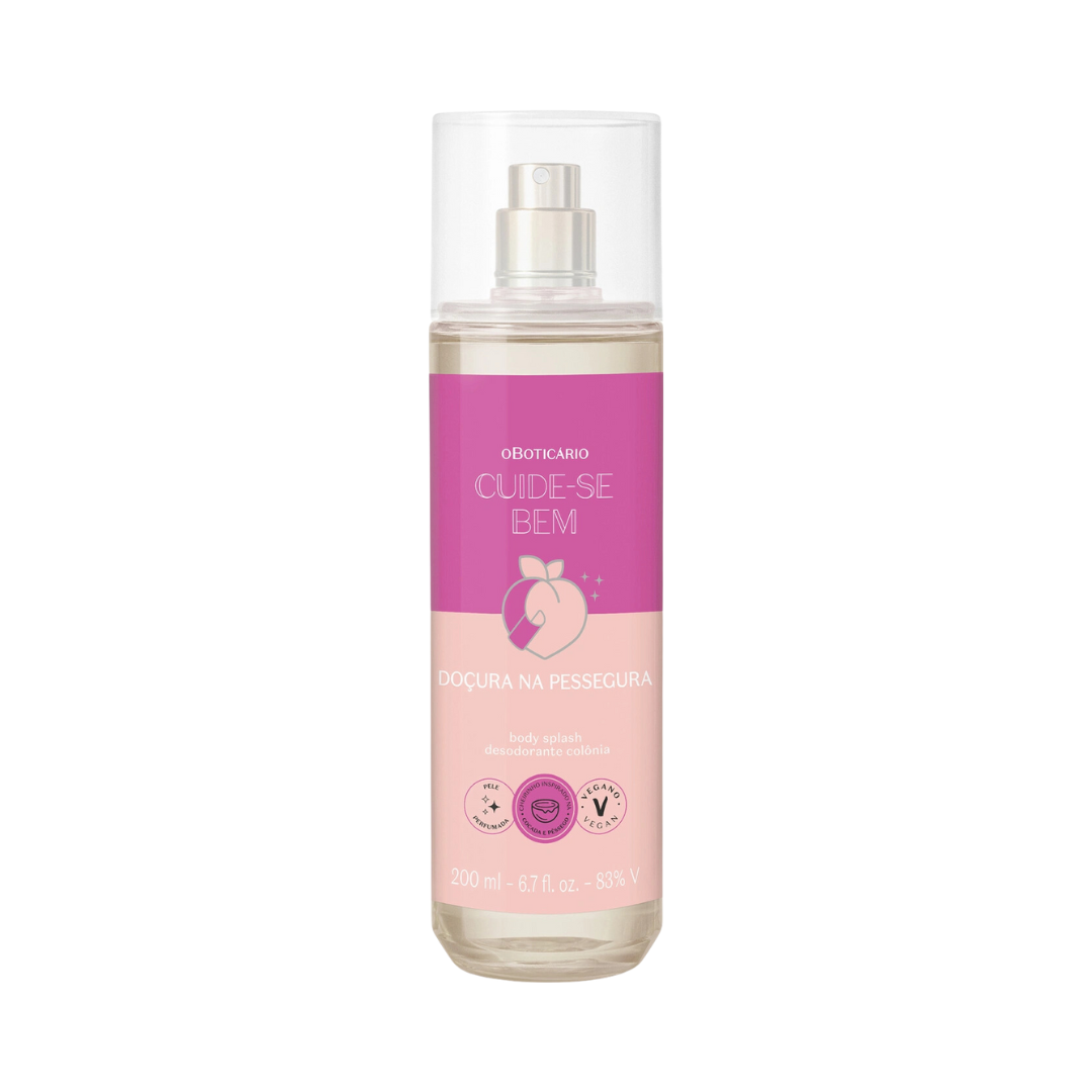 Body Splash Desodorante Colônia Cuide-se Bem Doçura na Pessegura 200ml